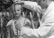 A girl getting her face measured: the Nazis wanted "racially and genetically valuable children."